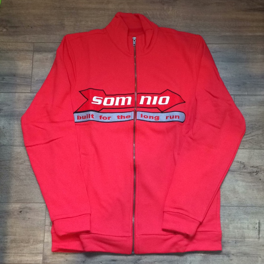 Vintage Red Somnio Warmup Jacket Medium Zip-Up